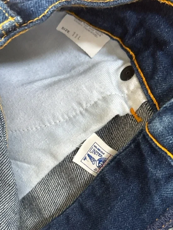 Vintage OshKosh Jeans USA Union Tag Talon Zip High Rise Dark Wash Straight Leg - Picture 12 of 12